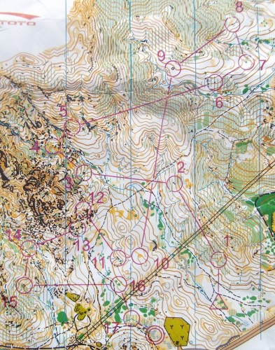 Kartet på Antalya O-days dag 2